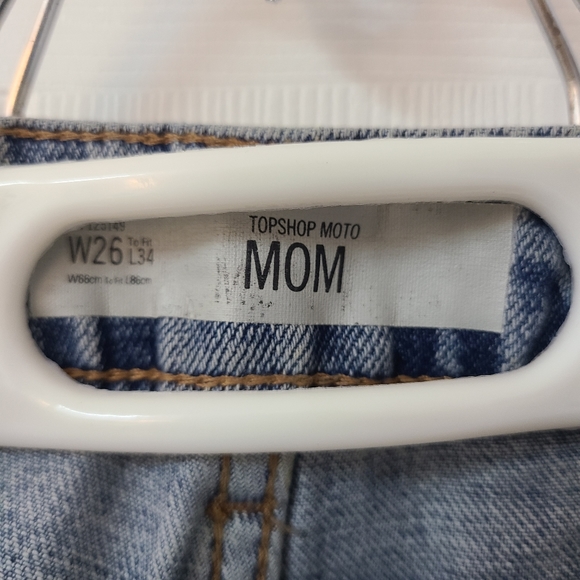 Floral embroidered Topshop Mom Jeans - Picture 5 of 5